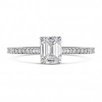  0.70ct Baget Pırlanta Tektaş Yüzük yt1112