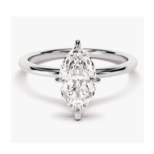 Lois Diamond 1.00 Karat Markiz Pırlanta Tektaş Yüzük-GİA Sertifikalı YT1130