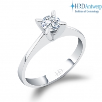 Lois Diamond 0.30 Karat D Renk HRD Sertifikalı Tektaş Pırlanta Yüzük YZ1012