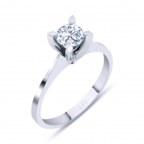 Lois Diamond F Renk 0.50 Karat Pırlanta Tektaş Yüzük-HRD Sertifikalı YZ1050
