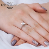 Lois Diamond F Renk 0.50 Karat Pırlanta Tektaş Yüzük-HRD Sertifikalı YZ1050