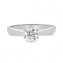 Lois Diamond E Renk 0.50 Karat Pırlanta Tektaş Yüzük-GİA Sertifikalı YZ1051