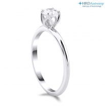 Lois Diamond 0.43 Karat D Renk HRD Sertifikalı Tektaş Pırlanta Yüzük YZ1040