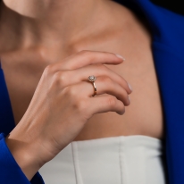 Lois Diamond 0.60 Karat D-E Renk Pırlanta Tektaş Yüzük-GİA Sertifikalı YZ1025