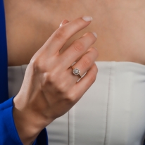 Lois Diamond 0.60 Karat D-E Renk Pırlanta Tektaş Yüzük-GİA Sertifikalı YZ1025
