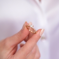 Lois Diamond 0.60 Karat Pırlanta Vintage Tektaş Yüzük-HRD Sertifikalı YZ1017