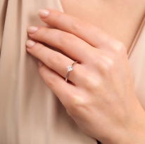 Lois Diamond 0.39 Karat D si1 Pırlanta Tektaş Yüzük-GİA Sertifikalı YZ1048