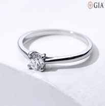 Lois Diamond 0.35 Karat E Rengi Pırlanta Tektaş Yüzük-GİA Sertifikalı YZ1044