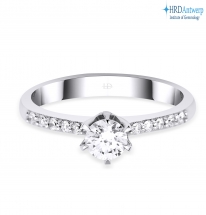 Lois Diamond 0.50 Karat E Renk Pırlanta Tektaş Yüzük-HRD Sertifikalı YZ1039