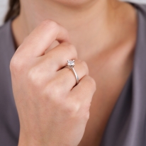 Lois Diamond 0.50 Karat D si Pırlanta Tektaş Yüzük-HRD Sertifikalı YZ1053