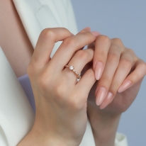 Lois Diamond 0.42 Karat Pırlanta Vintage Tektaş Yüzük-HRD Sertifikalı YZ1023