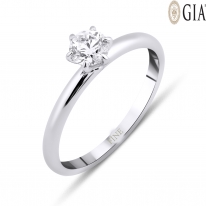 Lois Diamond 0.45 Karat E Rengi Pırlanta Tektaş Yüzük-GİA sertifikalı YZ1046