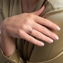 Lois Diamond 0.40 Karat E Renk Tektaş Pırlanta Yüzük-HRD Sertifikalı yz1041