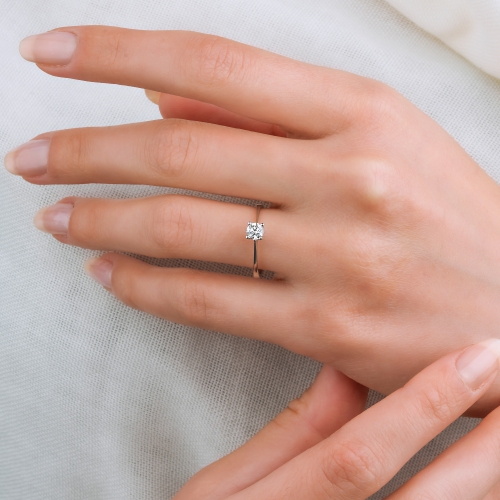Lois Diamond HRD F Renk 0.30 Karat Pırlanta Tektaş Yüzük YZ1825