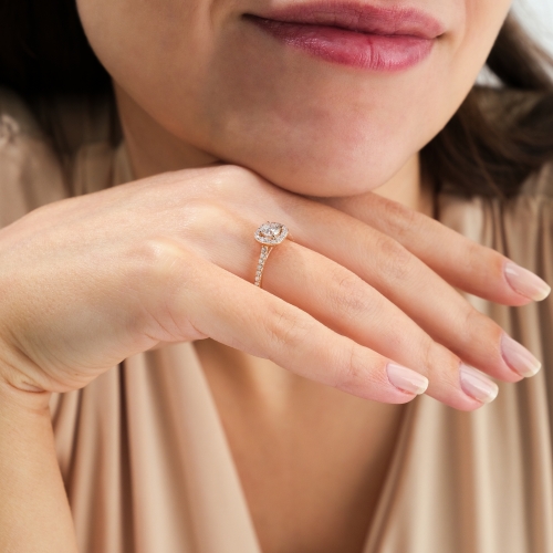 Lois Diamond 0.65 Karat D Rengi Pırlanta Tektaş Yüzük-HRD Sertifikalı YZ1016