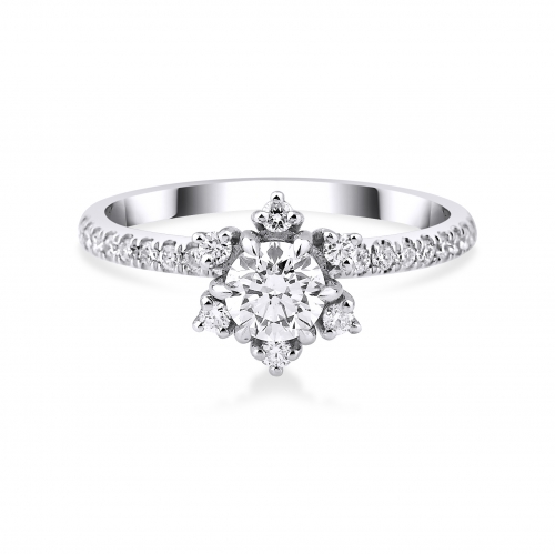Lois Diamond 0.30ct+0.25ct Toplam 0.55 Karat Pırlanta Tektaş Yüzük GİA Sertifikalı YZ1020