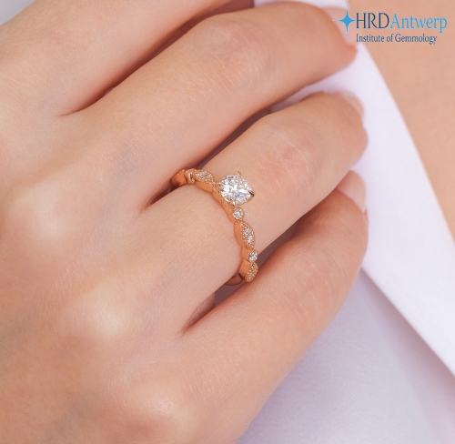 Lois Diamond 0.60 Karat Pırlanta Vintage Tektaş Yüzük-HRD Sertifikalı YZ1017
