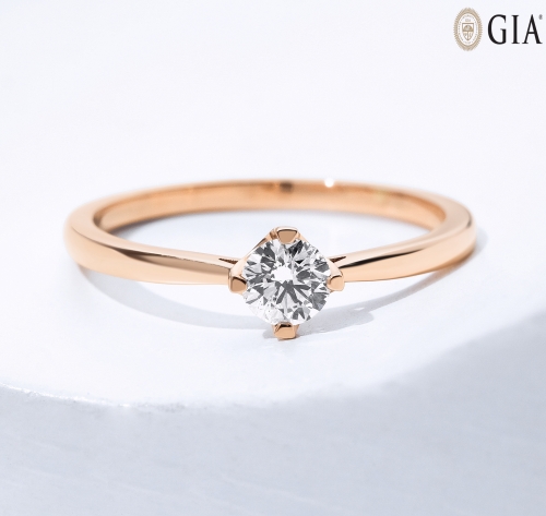 Lois Diamond 0.32 Karat E Rengi Pırlanta Tektaş Yüzük-GİA Sertifikalı YZ1042
