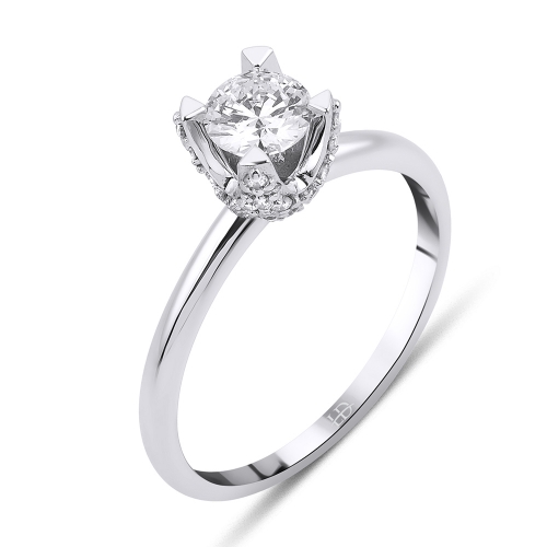 Lois Diamond 0.65 Karat D-E Rengi Pırlanta Tektaş Yüzük-GİA Sertifikalı YZ1054