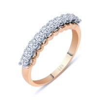 Lois Diamond 0.60 Karat 10 Taşlı Pırlanta Alyans R1035