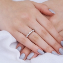 Lois Diamond 0.60 Karat 10 Taşlı Pırlanta Alyans R1035