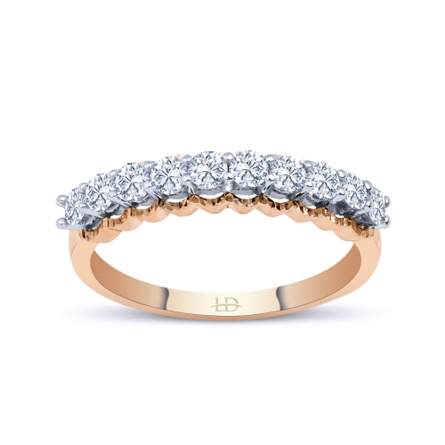 Lois Diamond 0.60 Karat 10 Taşlı Pırlanta Alyans R1035