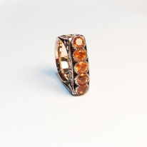  1.75 Karat Turuncu Safirli Yüzük (Hestia’s Ember) 453