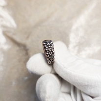 1.50 Karat Oval Sarı Sitrin Pırlantalı Yüzük (Helios'un Mührü) 457