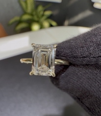  2.00 Karat D VS Lab Grown Emerald Pırlanta Tektaş Yüzük LAB28