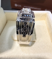  1.00CT Pırlanta Erkek Yüzüğü Lab Grown IGI Sertifikalı LAB51