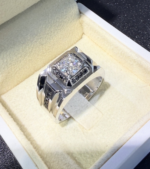  1.00CT Pırlanta Erkek Yüzüğü Lab Grown IGI Sertifikalı LAB51