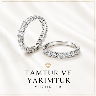 PIRLANTA TAMTUR VE YARIMTUR YÜZÜKLER